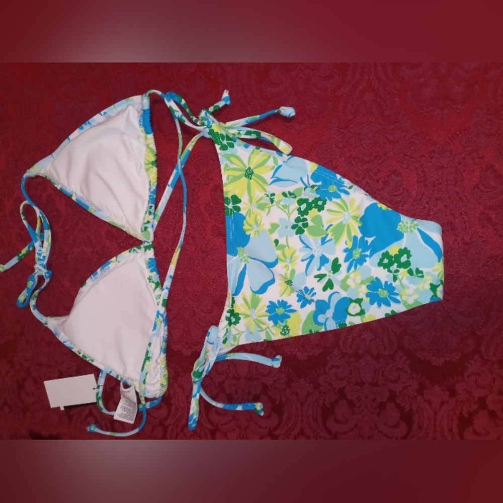 Floral String Bikini 👙 NWT Removable Padding - Picture 4 of 9